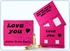 Image - love you Aroma Stress Buster gift comes supplied with two vials of 100% pure essential oils