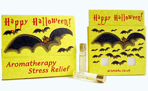 Image - Halloween Aroma Stress Buster scented gift comes supplied with a choice of 10 pairs of 100% pure essential oils