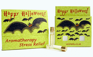 Image - Halloween Aroma Stress Buster scented gift comes supplied with a choice of 10 pairs of 100% pure essential oils